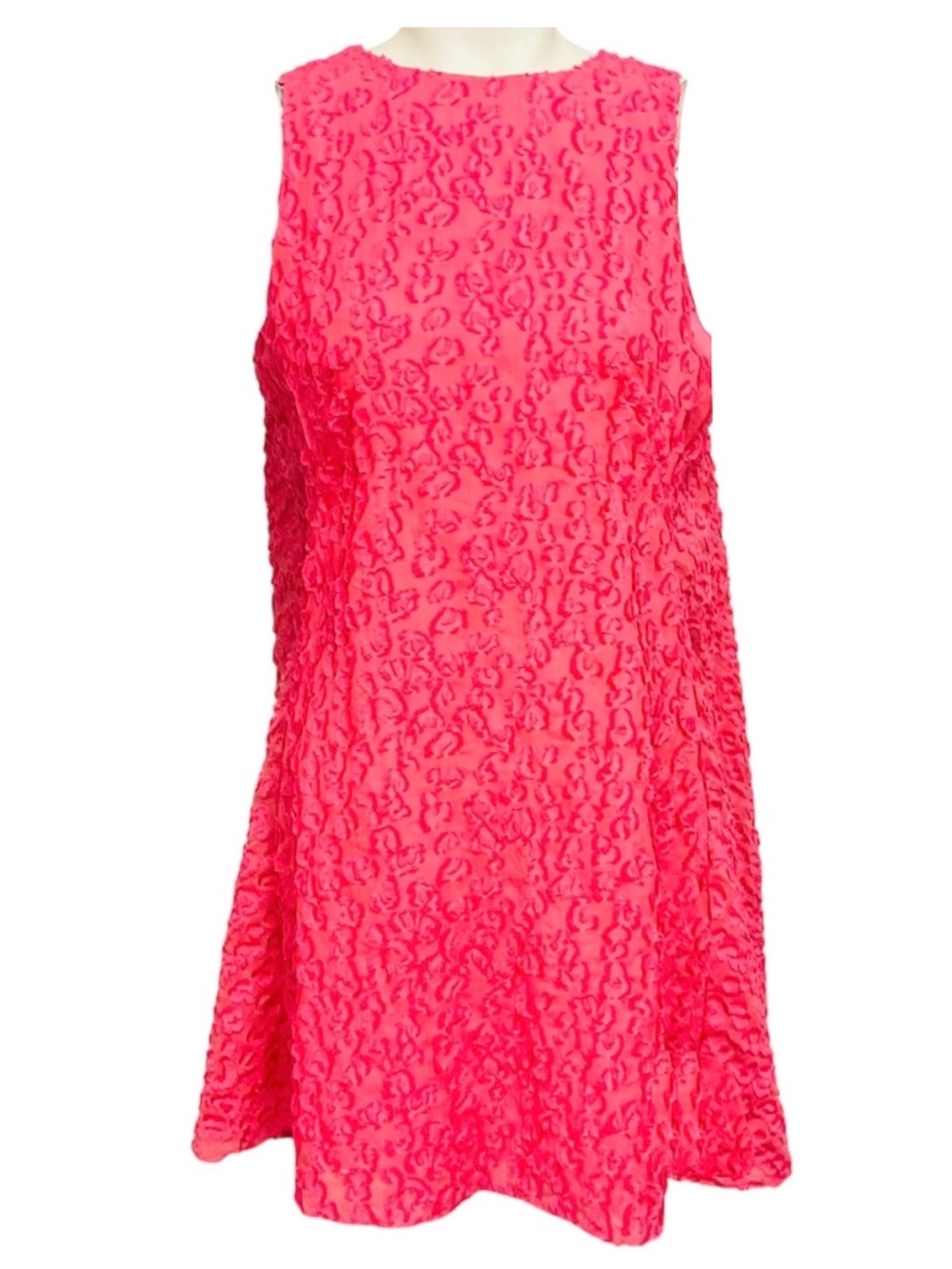 BRANDON MAXWELL PINK TEXTURED CAPE BACK MINI DRESS